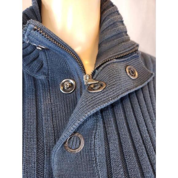 MEXX | Mens Heavy Knit Sweater | Blue | XL - Picture 4 of 7